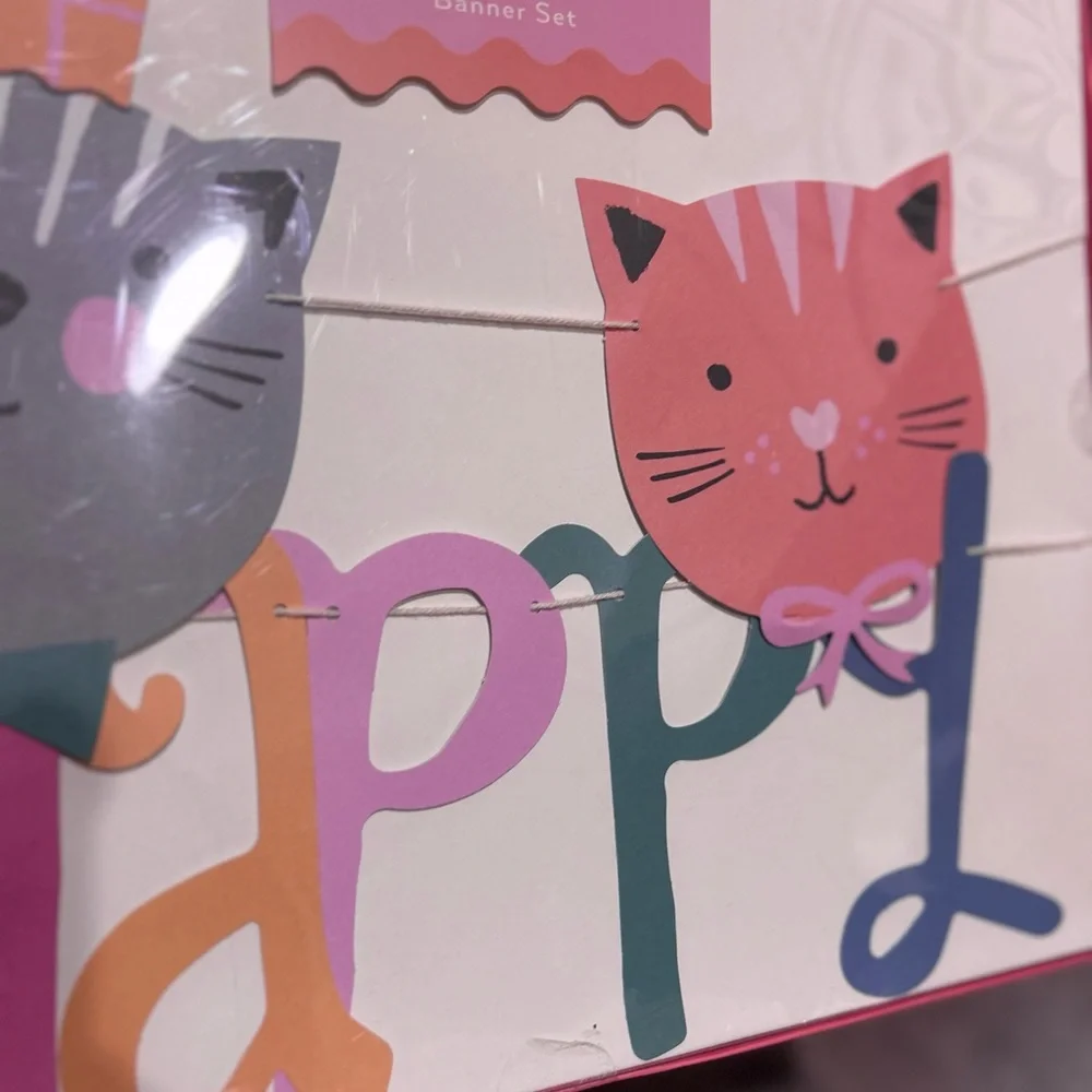 Happy Birthday Cat Banner 2 total